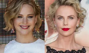 Jennifer Lawrence et Charlize Theron arborent une coupe intermédiaire pour laisser pousser les cheveux, un style chic et polyvalent.