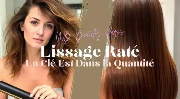Avant/après : un lissage brésilien raté sur des cheveux ondulés, puis des cheveux lisses et brillants. La clé est dans la quantité.