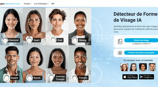 Découvrez quelle coupe de cheveux pour moi avec ce détecteur de forme de visage IA. Essayez différentes coiffures sur des visages variés.