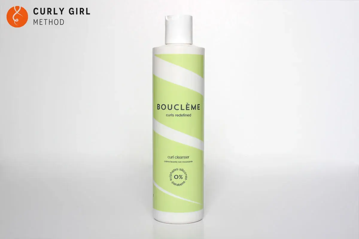 Bouteille de Curl Cleanser Bouclème, idéal pour le co wash cheveux bouclés. Sans sulfates ni parabens.