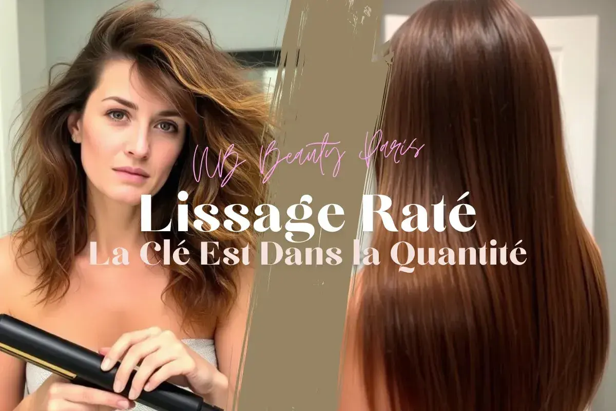 Avant/après : un lissage brésilien raté sur des cheveux ondulés, puis des cheveux lisses et brillants. La clé est dans la quantité.
