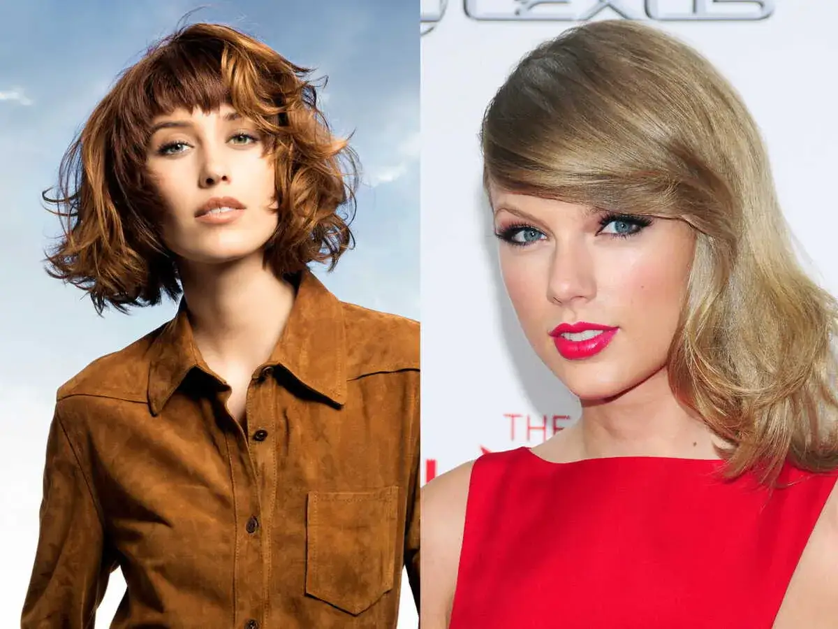 Deux femmes, l'une avec un petit cheveux devant qui ne poussent pas, l'autre avec une chevelure blonde.