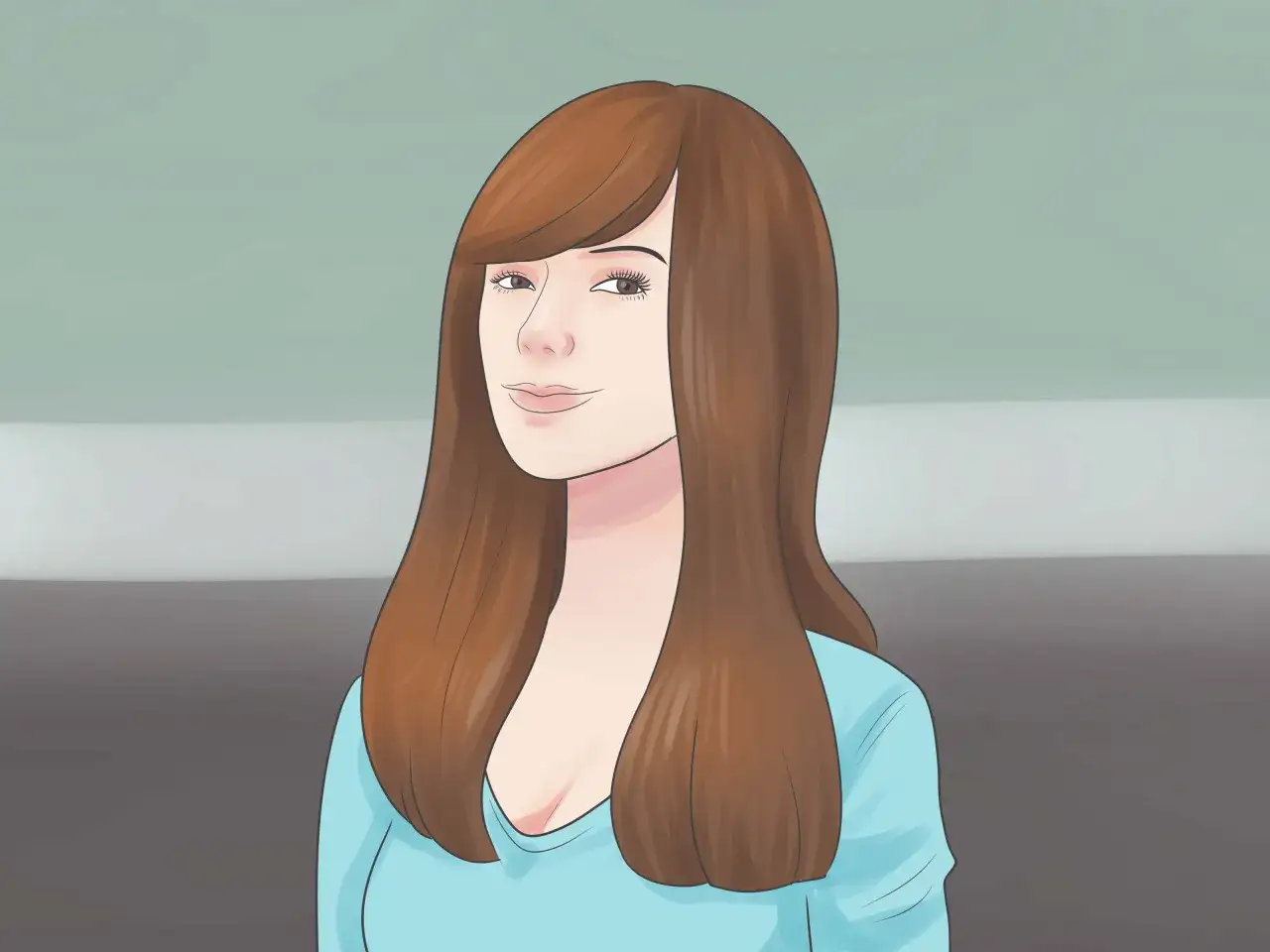 Une femme aux longs cheveux bruns, souriante. Apprenez comment enlever du henn&eacute; en quelques minutes pour un r&eacute;sultat rapide et efficace.