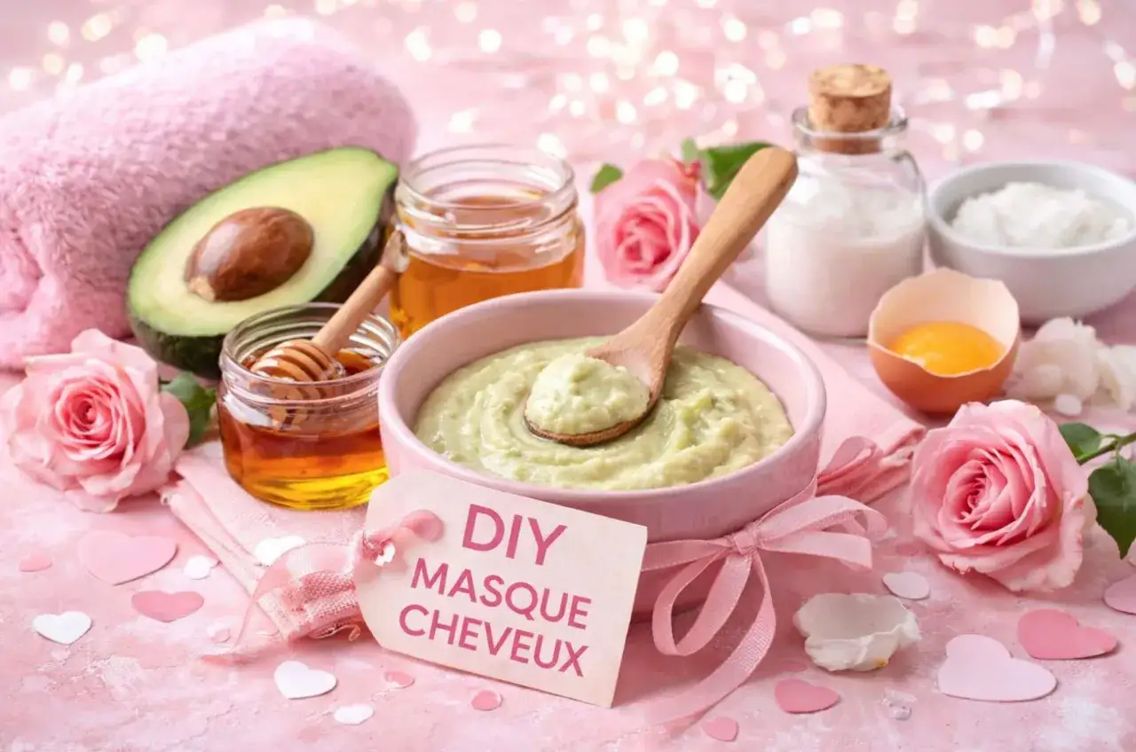 Masque maison pour cheveux sec : avocat, miel, œuf. Une solution naturelle pour nourrir vos cheveux.