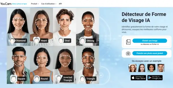 Découvrez quelle coupe de cheveux pour moi avec ce détecteur de forme de visage IA. Essayez différentes coiffures sur des visages variés.